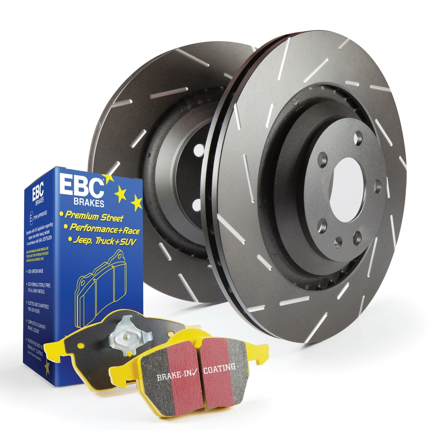 Ebc Brakes S9kr1116 S9 Kits Yellowstuff And Usr Rotors   S9 Kits Yellowstuff And
