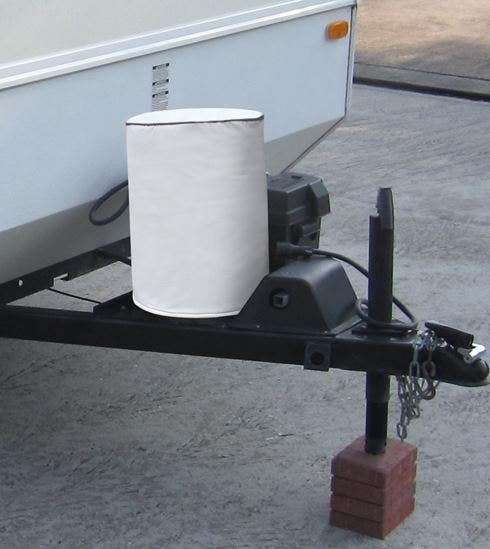 Adco 2111 White Rv Propane Tank Cover, Single 20   White Rv Propane Tank Cover,
