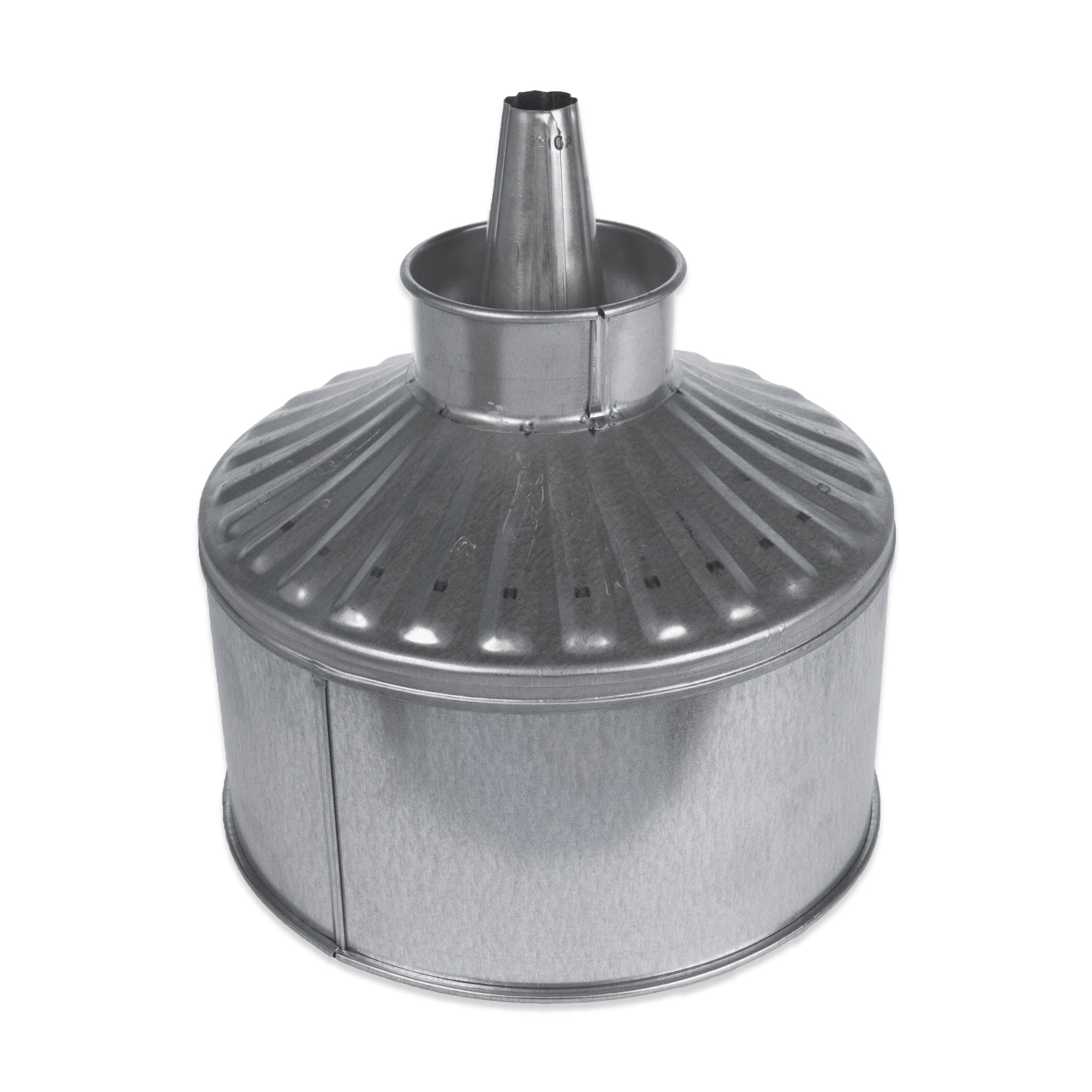 Wirthco 94469 Funnel King 11" Center Spout Body Rest Funnel, Galvanized, Heavy