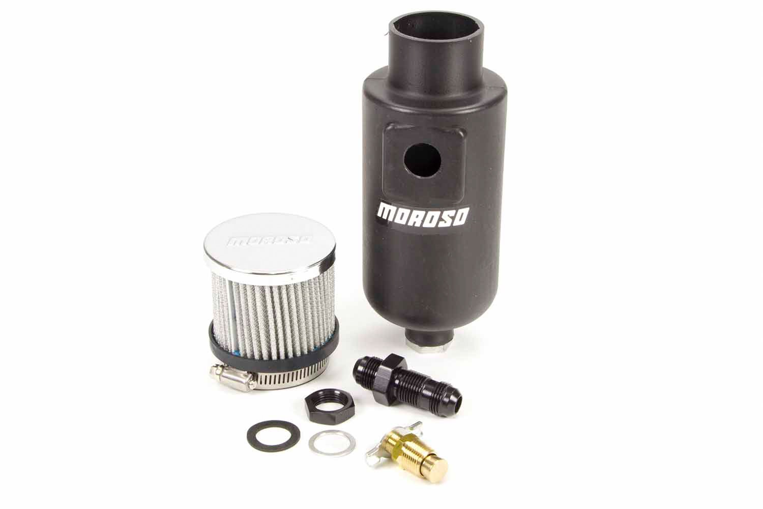 Moroso 85404 8An Fitting Breather Tank - 1 Quart Capacity   8An Fitting Breather