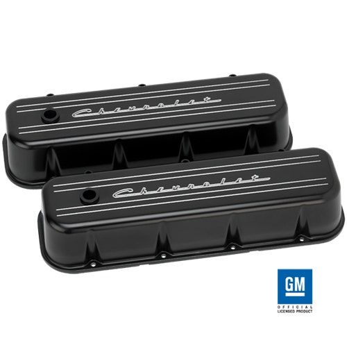 Valve Cover Big Block Tall Chevrolet, Black Valve Cover Big Block Tall