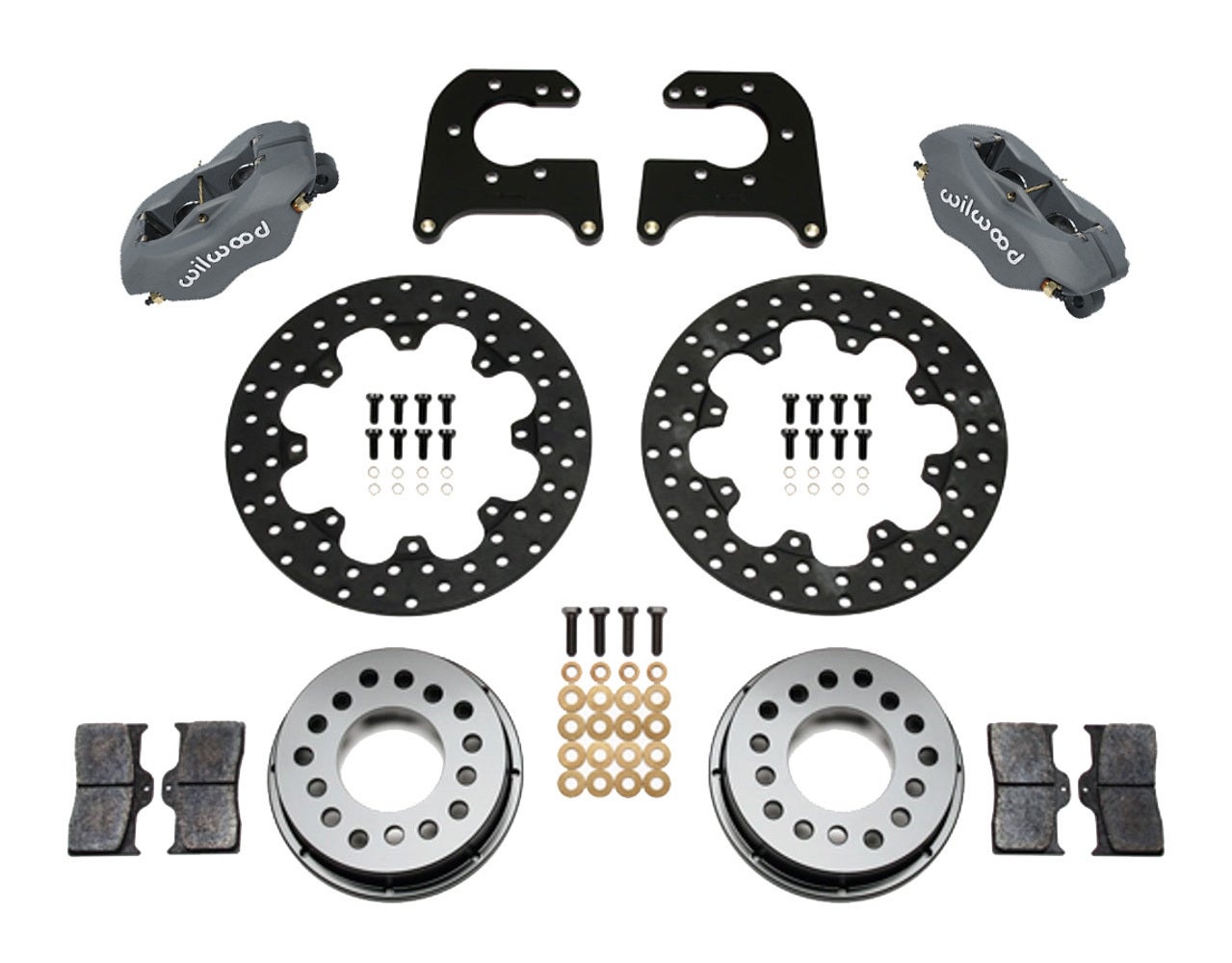 Wilwood 140-0261-Bd Dynalite Drag Rear Brake Kit For Big Ford With 2.36" Offset