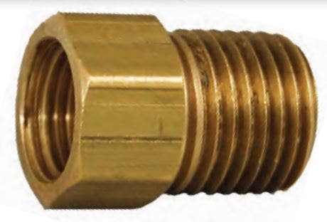Marshall Excelsior Me2132p Inverted Flare Adapter - 1/4" Mnpt X 1/4" Female