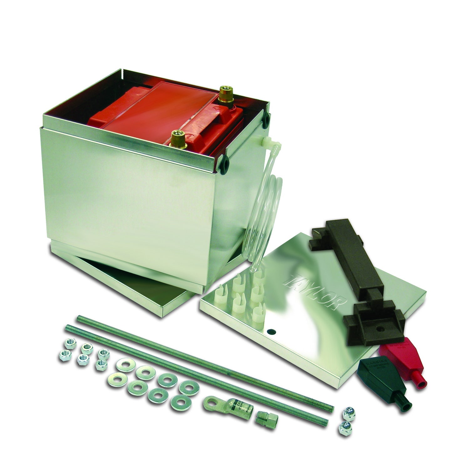 Taylor Cable 48300 Aluminum Battery Box   Battery Box; Height - 9-1/2 Inch,