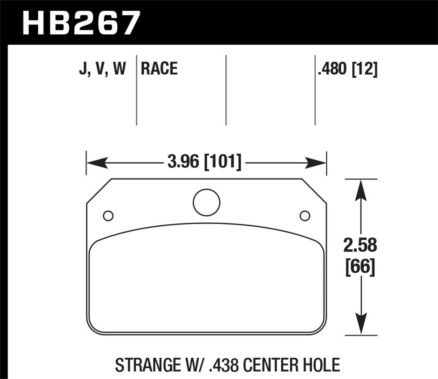 Hawk Performance Hb267j.480 Dr-97 Disc Brake Pad   Dr-97 Disc Brake Pad
