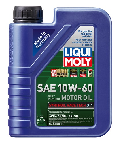 Liqui Moly 2068 Synthoil Race Tech Gt1 10W-60 Motor Oil - 1 Liter Bottle Size: 1