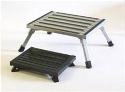 Safety Step F-08C S Silver 14.5" X 19" Large Folding Step   Step Stool  Type -