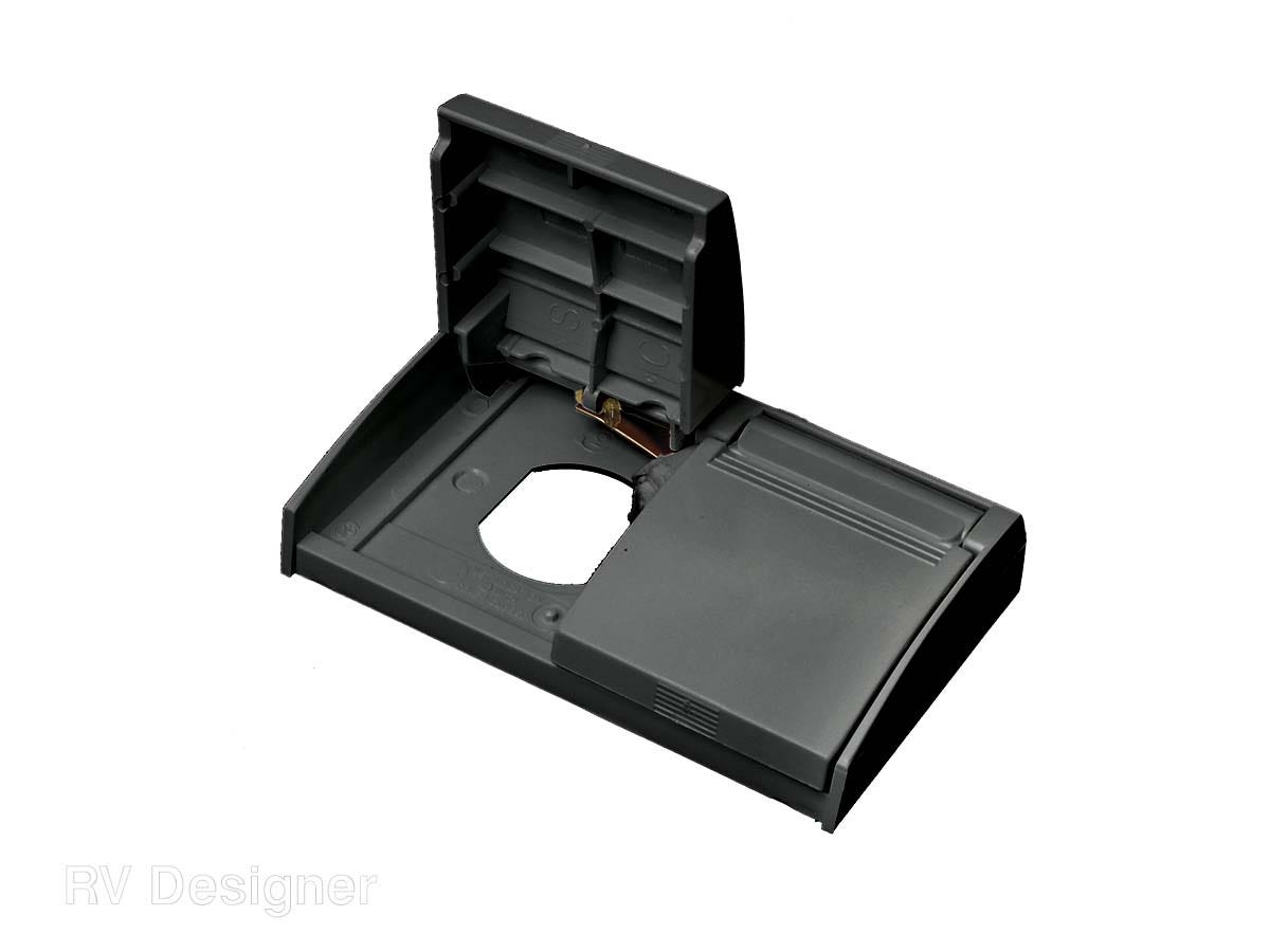 Rv Designer S904, Snap Cover Plate Only, Black, Ac Electrical   Receptacle