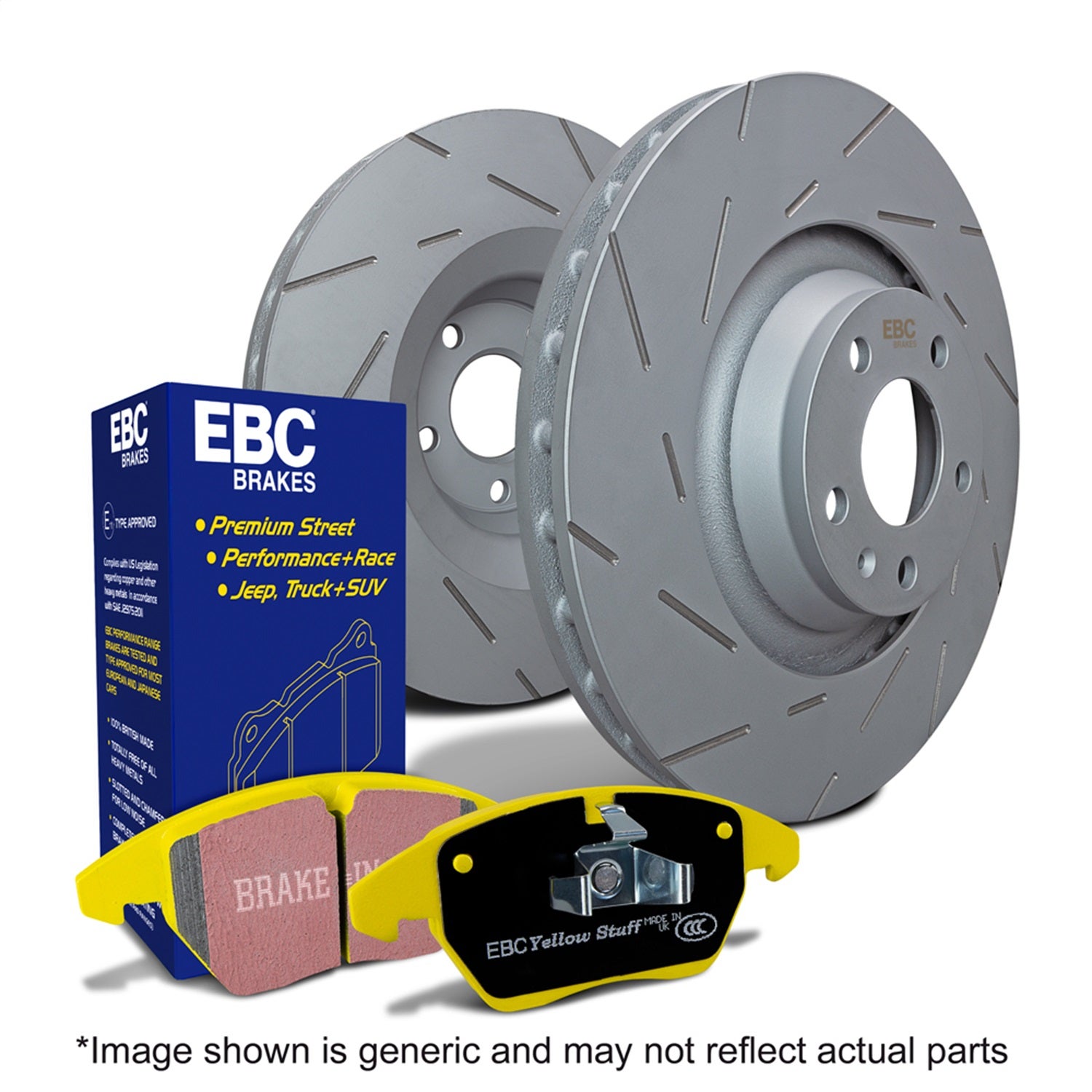 Ebc Brakes S9kr1367 S9 Kits Yellowstuff And Usr Rotors Fits 07-22 Sequoia Tundra