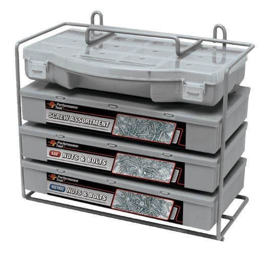Performance Tool Sea/Metric Nut & Bolt Assortment With Case  Sea/Metric Nut &