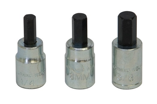 Socket Bit Set Brake Caliper 3 Pc 3/8In Drive [Set Of 4]   Socket Set; Type -