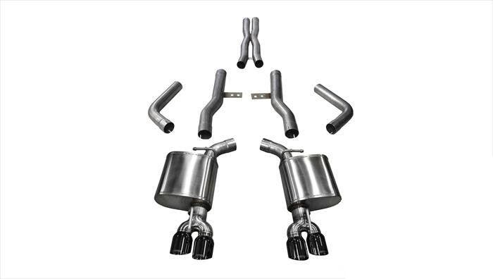 Corsa Performance 14989Blk Xtreme Cat-Back Exhaust System Fits 15-23 Challenger