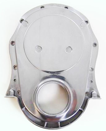 Racing Power Company R8422 Polished Aluminum Timing Chain Cover For Big Block