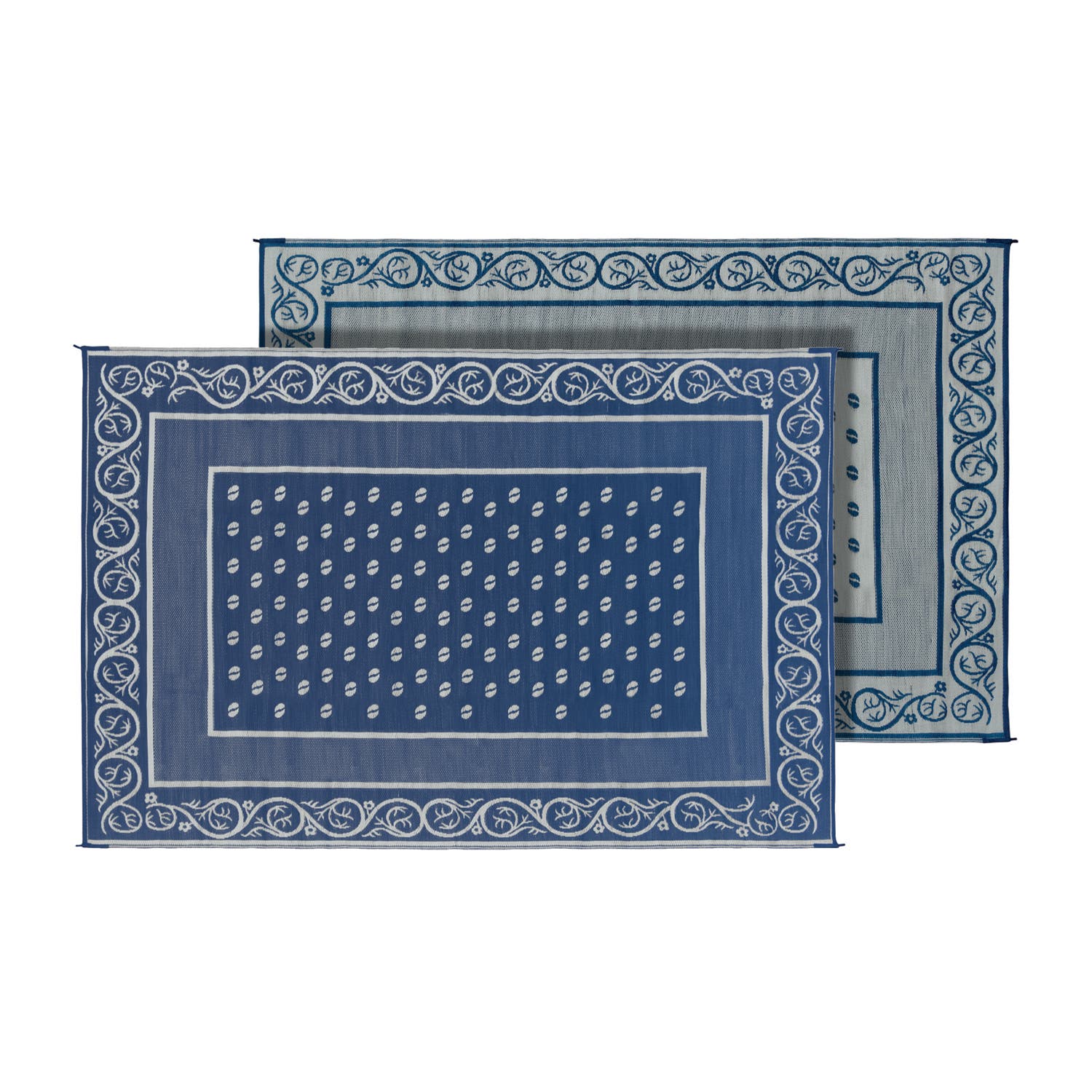 Faulkner 48701 Mat Vineyard 9X12 Blue   Camping Mat  Length - 12 Feet, Width - 9