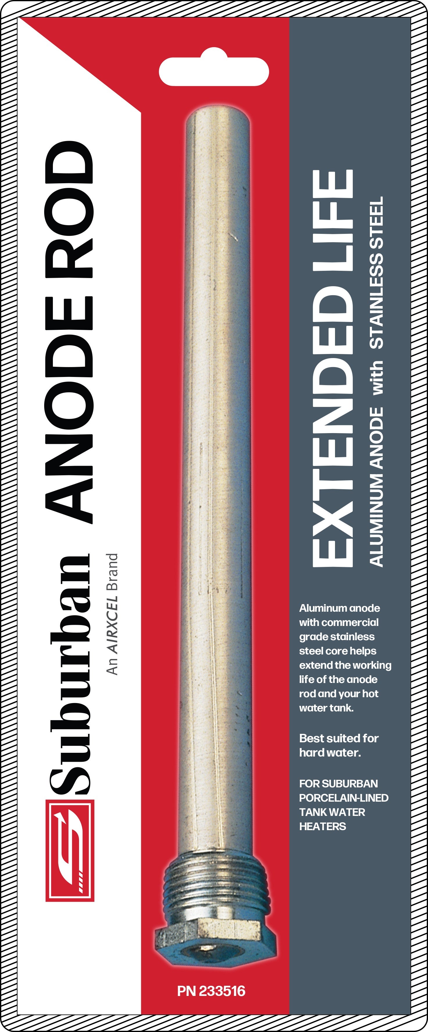 Suburban Aluminum Anode Rod (233516) Suburban Aluminum Anode Rod ()