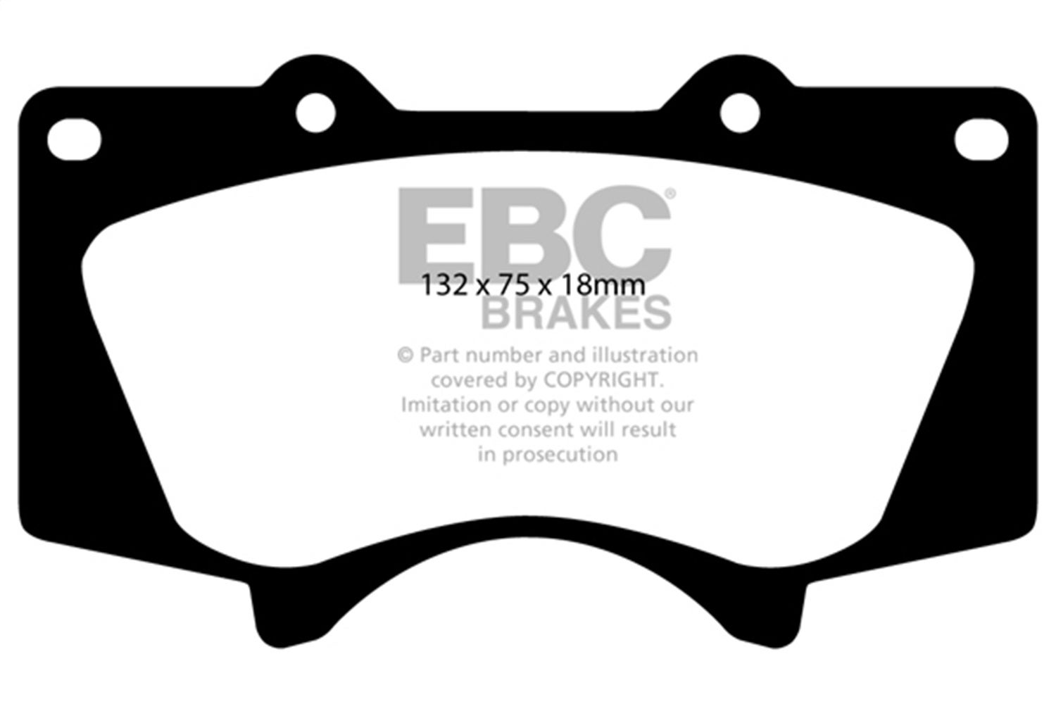 Ebc Brakes Dp51657ndx Bluestuff Ndx Full Race Brake Pads   Bluestuff Ndx Full