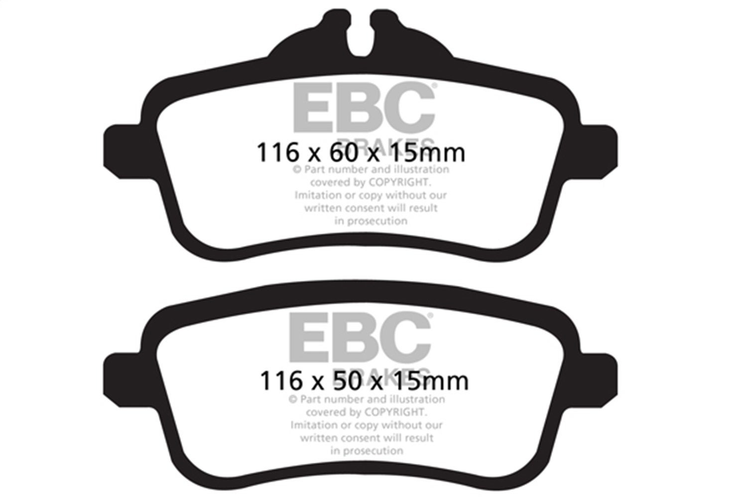 Ebc Brakes Dp32137c Redstuff Ceramic Low Dust Brake Pads   Redstuff Ceramic Low