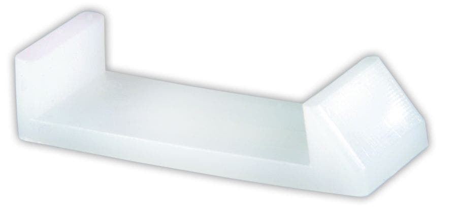 Jr Products 70765 Drawer Travel Lock, White   Drawer Stop; Color - White,