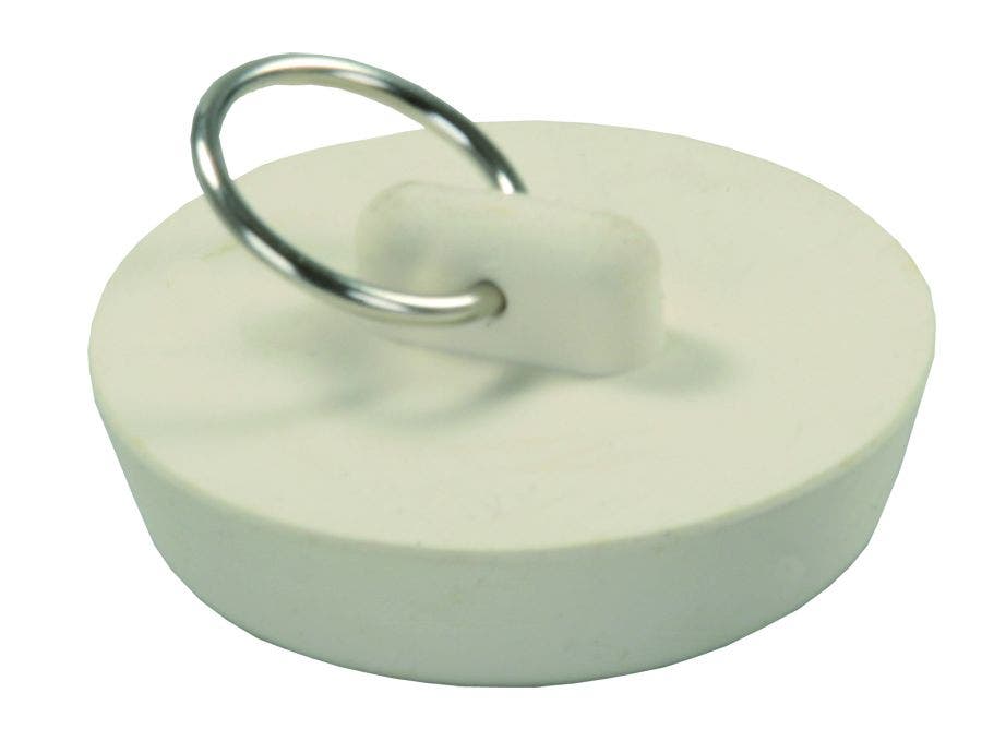 Jr Products 95085 Rubber Stopper   Sink Drain Stopper; Color - White,