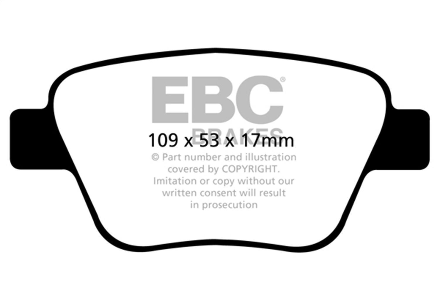 Ebc Brakes Ud1456 Ultimax  Brake Pads   Ultimax  Brake Pads
