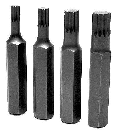 Performance Tool W1395 4-Piece Metric Bit Set   Screw Bit; Material - Alloy