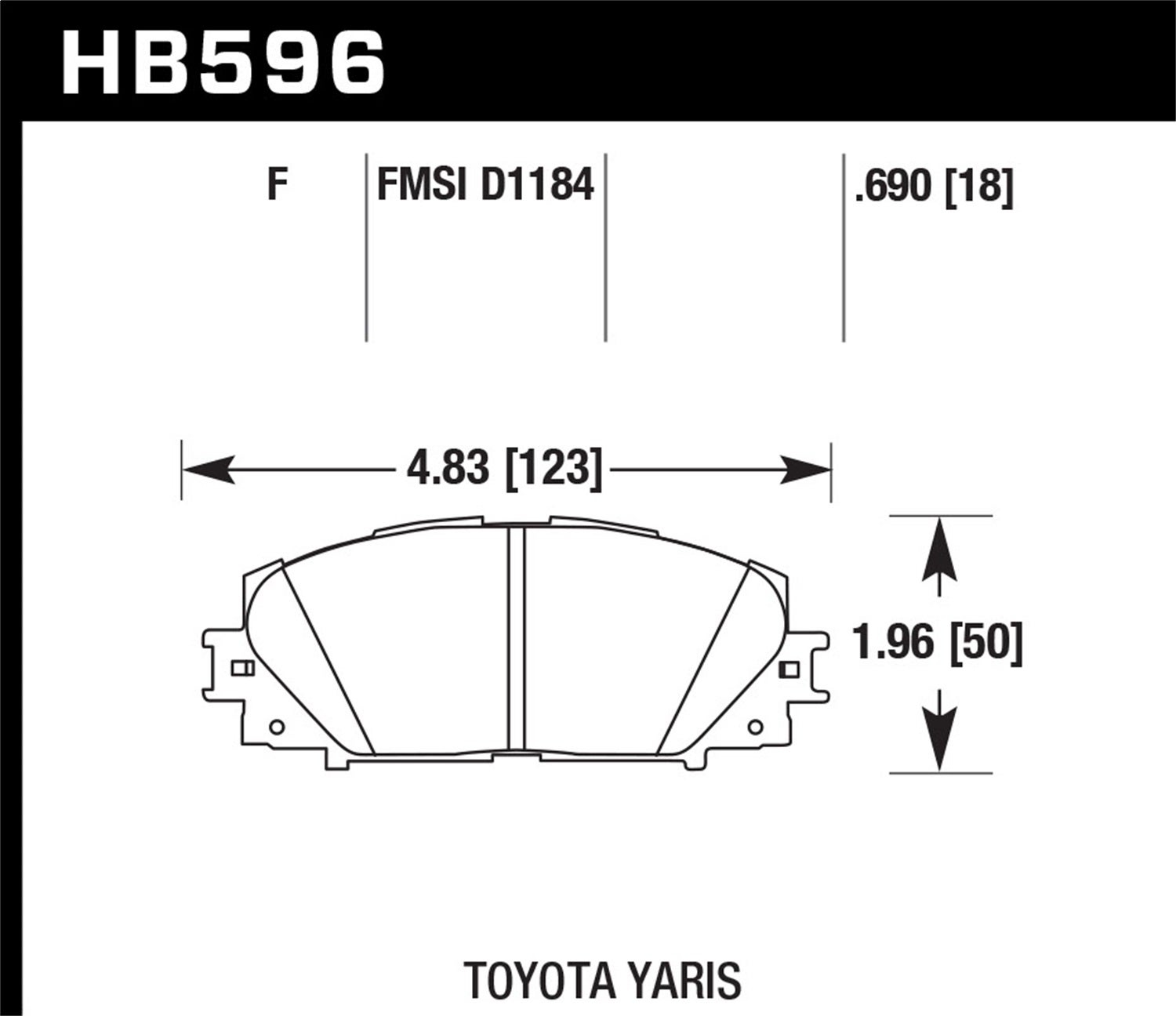 Hawk Performance Hb596b.690 Hps 5.0 Disc Brake Pad   Hps 5.0 Disc Brake Pad