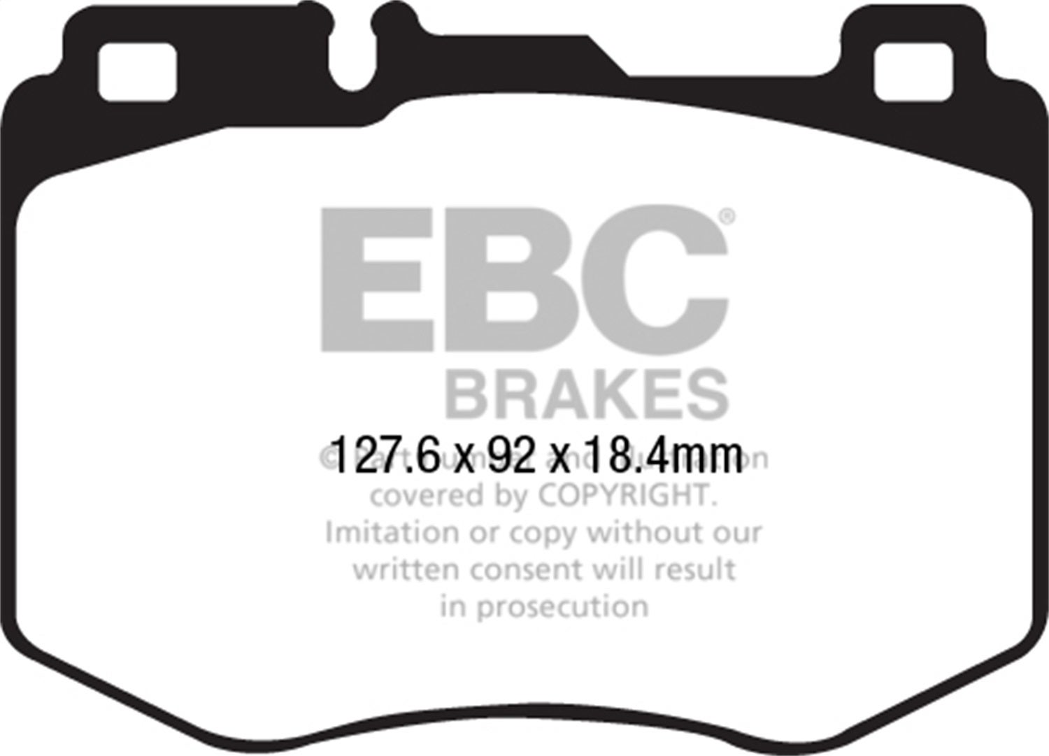 Ebc Brakes Dp32210c Redstuff Ceramic Low Dust Brake Pads   Redstuff Ceramic Low