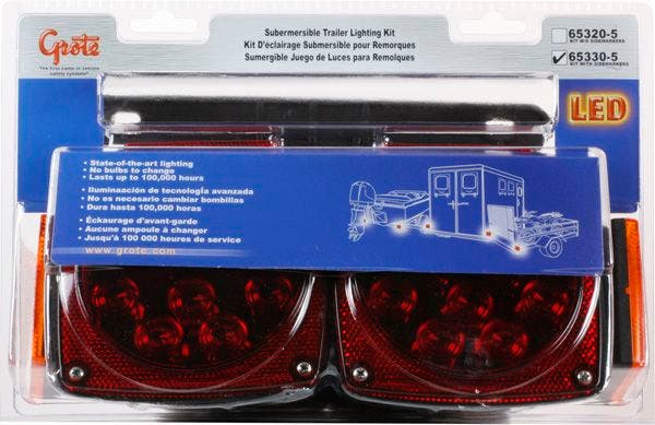 Grote 65330-5 Submersible Led Trailer Lighting Kit (With Clearance Marker)