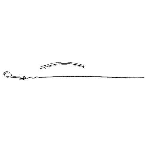 Trans-Dapt 4957 Chrome Oil Pan Dipstick Trans Dapt  Oil Dipstick; Overall Length