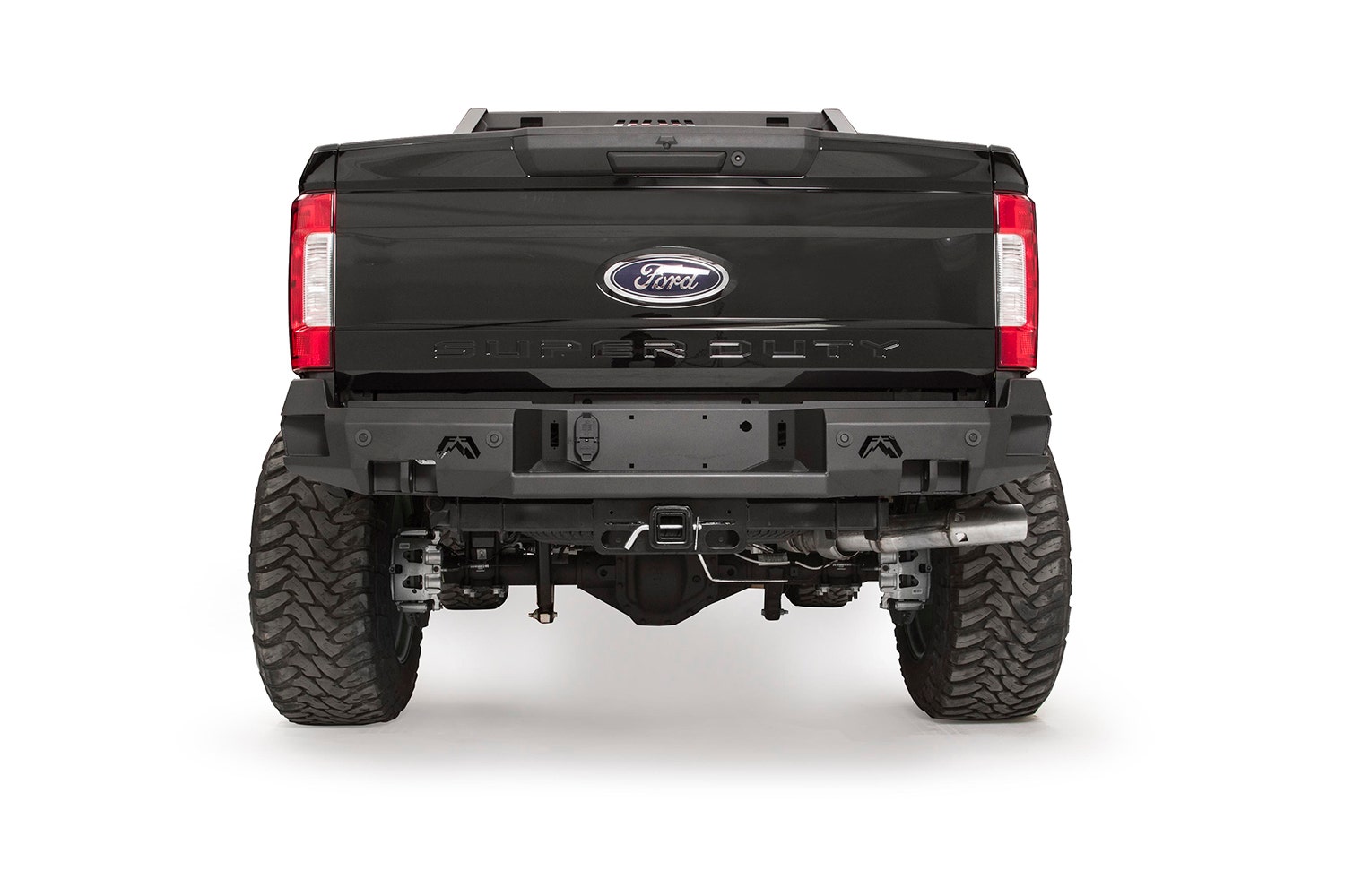 Fab Fours Fs17-W4151-1 Premium Rear Bumper   Bumper Premium; With Bull Bar - No,