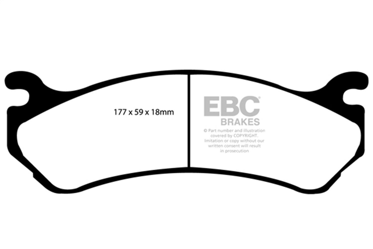 Ebc Brakes Ed91304 Truck/Suv Extra Duty Brake Pads   Truck/Suv Extra Duty Brake