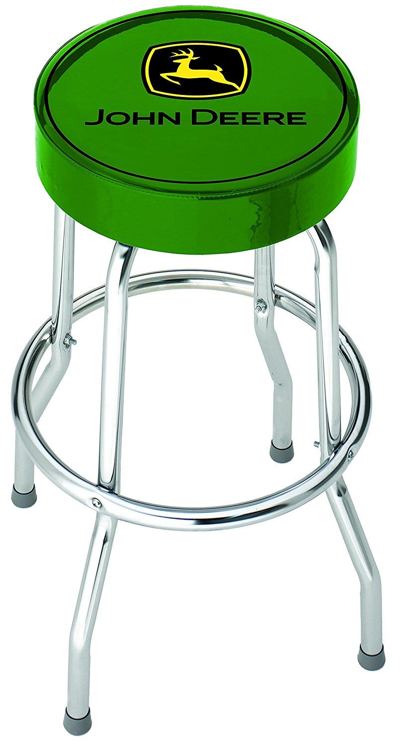 Plasticolor 004767R01 John Deere Garage Stool, 1 Pack   John Deere Garage Stool,