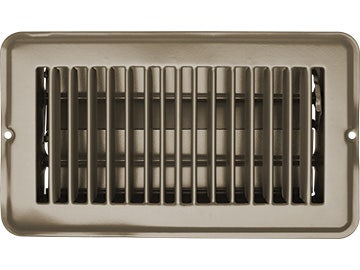 Rv Designer H871, Metal Floor Register With Damper, 8 Inch X 4 Inch, Tan,