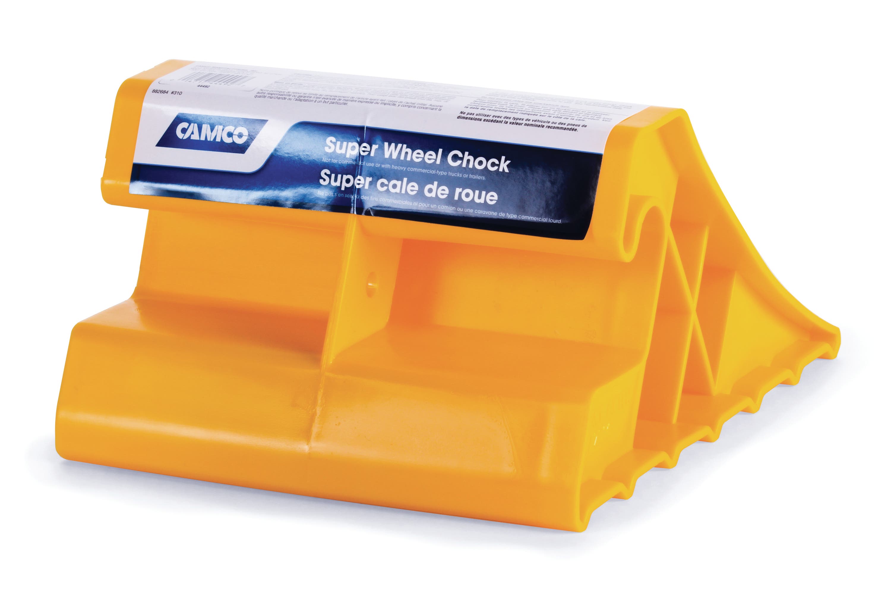 Camco 44492 Super Wheel Chock Pack Of 6   Wheel Chock; Color - Yellow, Material