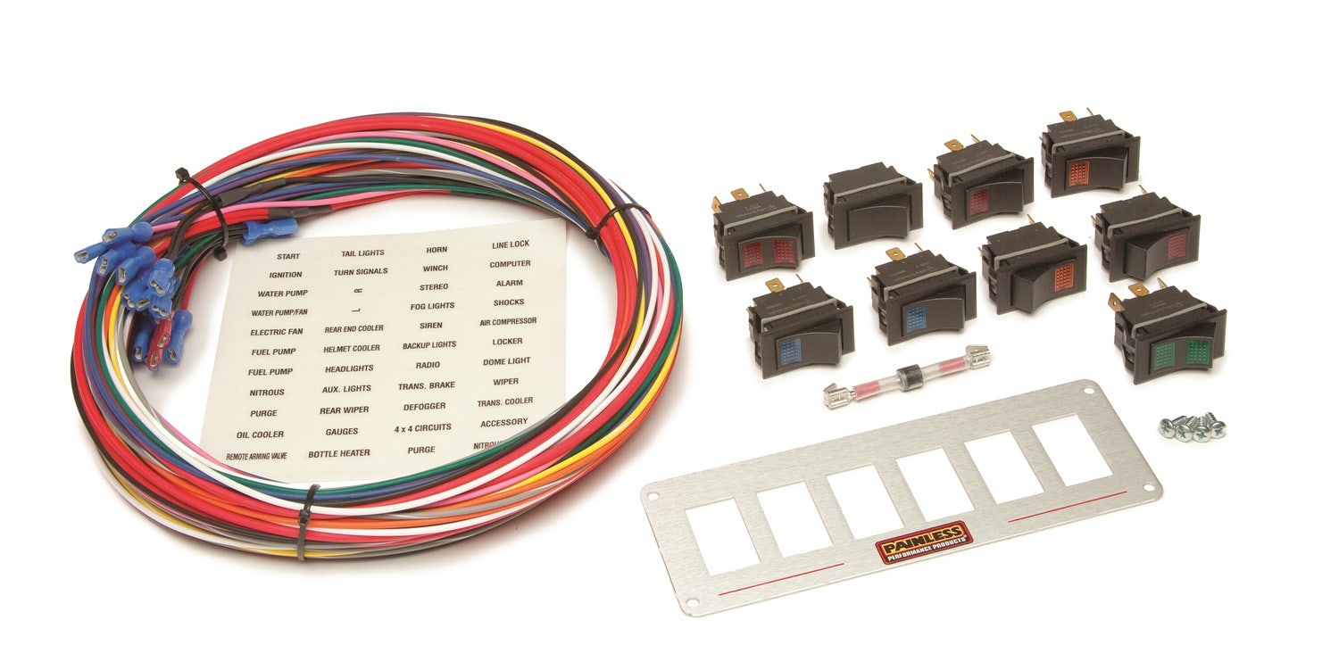 Painless Wiring 50210 Radio Rocker Switch Panel Fits 79-86 Mustang   Radio