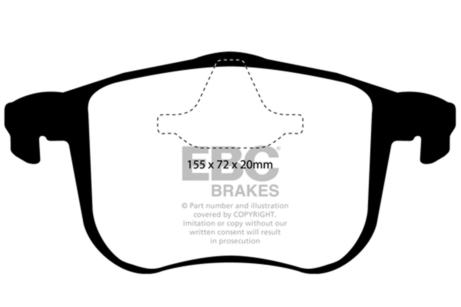 Ebc Brakes Dp41416r Yellowstuff Street And Track Brake Pads Fits 06-11 9-3