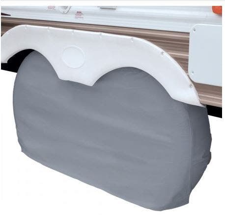 Classic Accessories Over Drive Rv Dual Axle Wheel Cover, Wheels Up To 27"Dia,