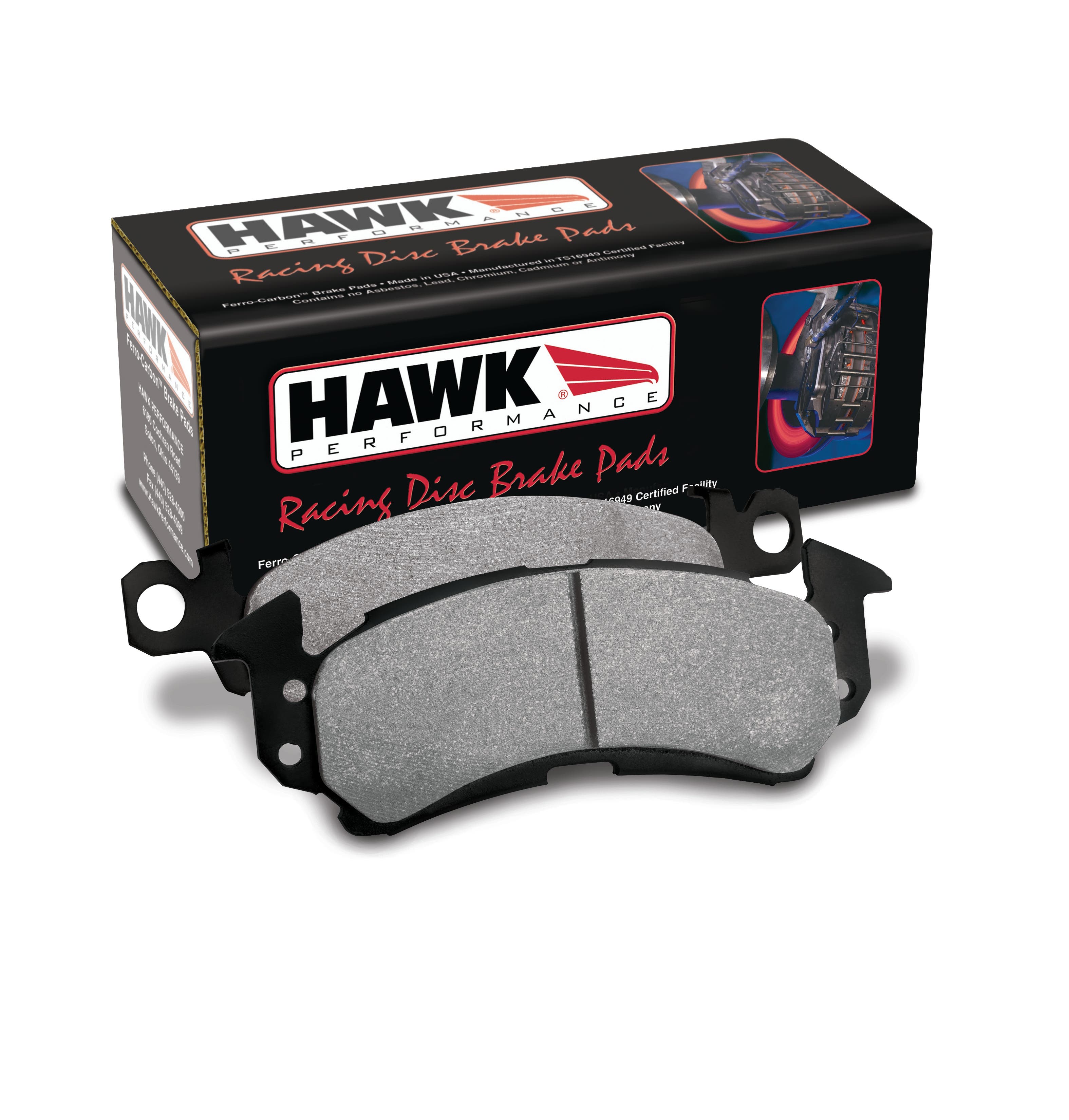 Hawk Performance Hb119m.594 Black Disc Brake Pad  Hb112f.540 Brake Pad Hps