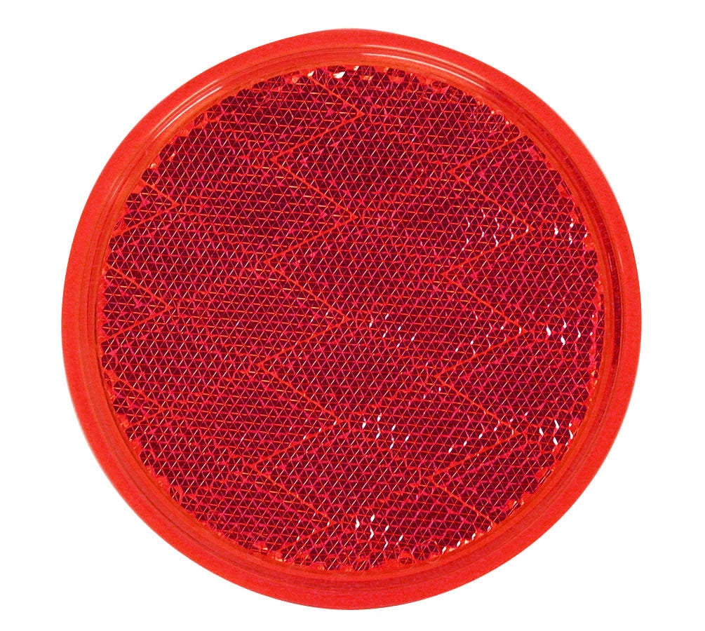 Peterson Red Round Quick-Mount Reflector - V475r, Six Pack  Mfg.  Reflector