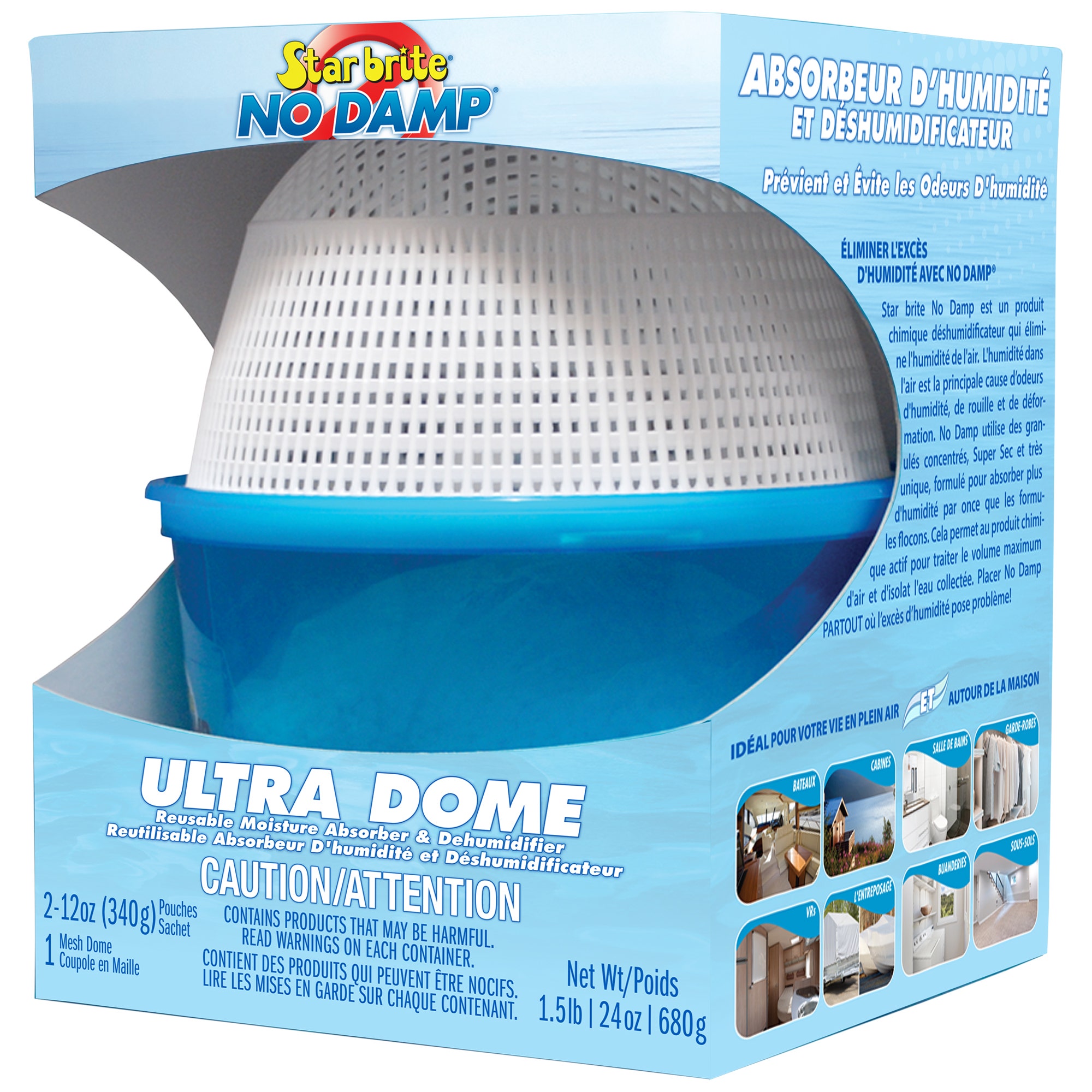 Star Brite No Damp Ultra Dome Dehumidifier (24-Ounce)  No Damp Ultra Dome