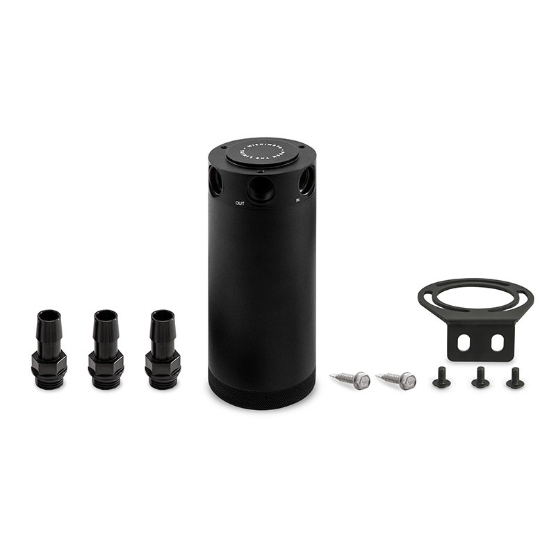 Mishimoto Mmbcc-Cbthr-Xlbk Xl Compact Baffled Oil Catch Can, 3-Port   Xl Compact