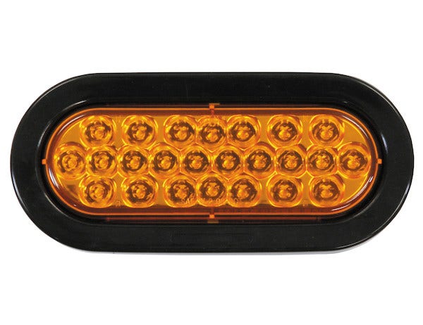 Buyers Products Sl65ao 6-Inch Oval Led Recessed Strobe Light, Amber   6-Inch