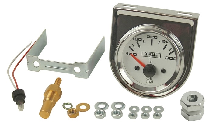 Derale 13009 Electric Oil Temperature Gauge Kit Directed Electronics Thtod2 Car