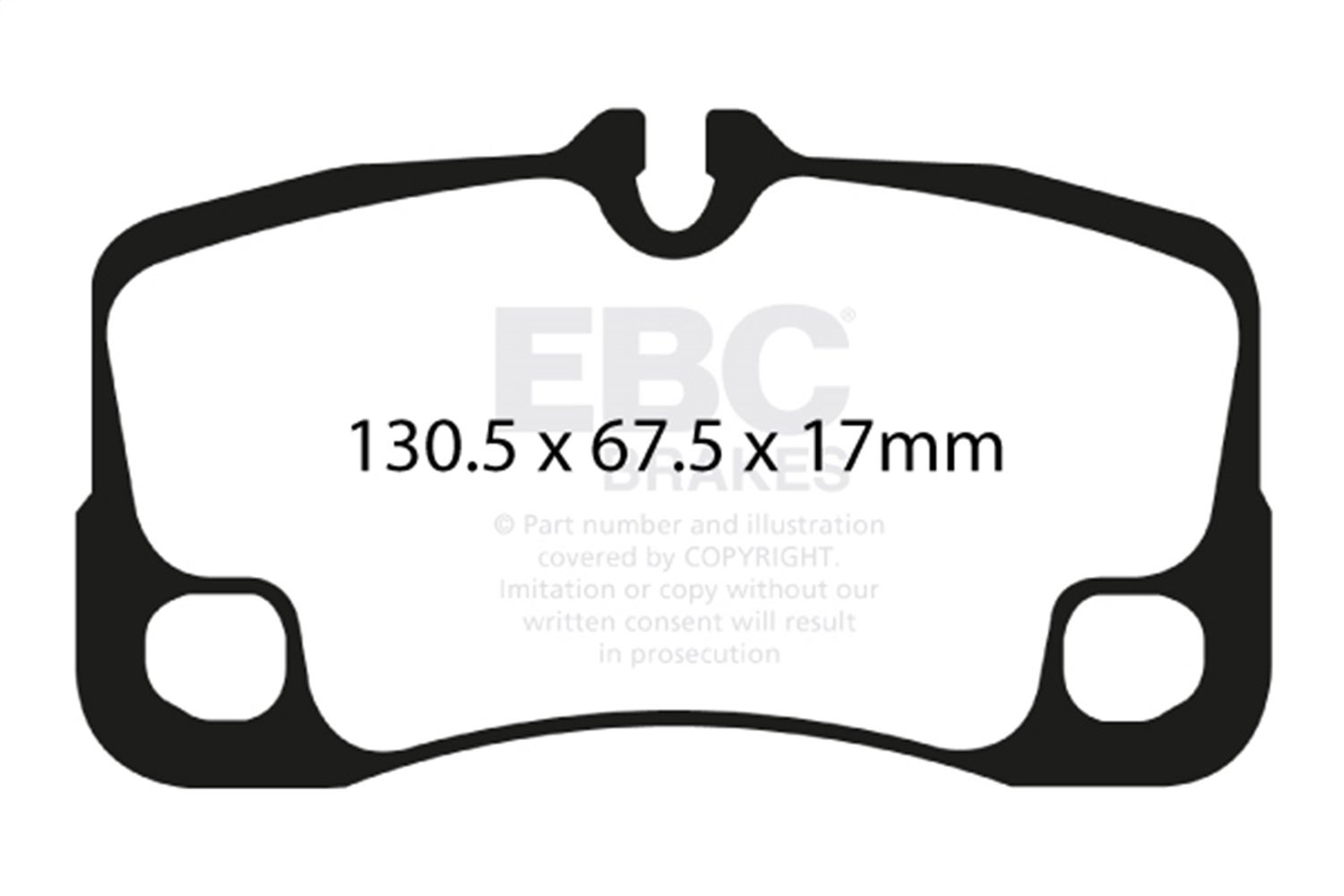 Ebc Brakes Dp41930r Yellowstuff Street And Track Brake Pads Fits 07-12 911