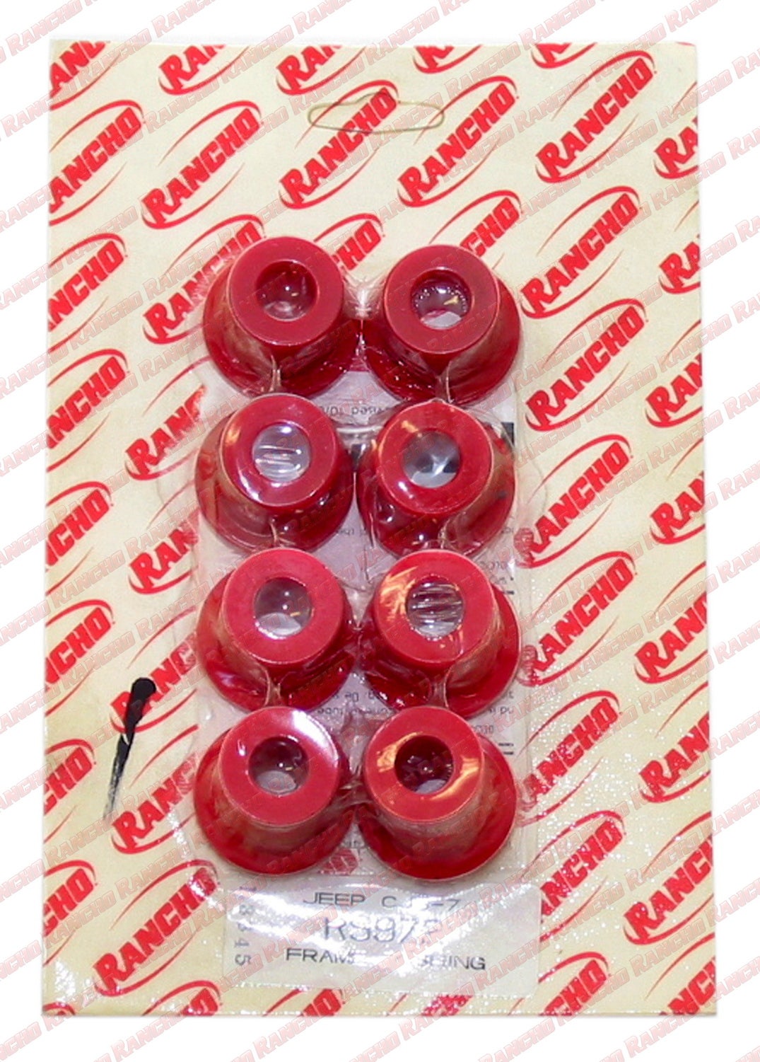 Rancho Suspension Bushing Kit P/N:Rs972   Leaf Spring Bushing  Color - Red,