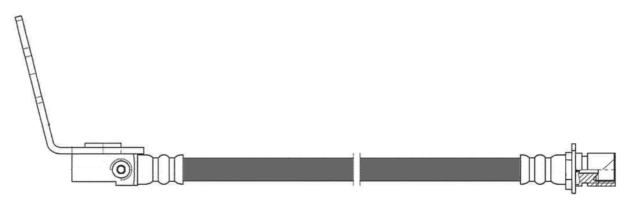 Centric Parts Brake Hydraulic Hose P/N:150.66417  Brake Hydraulic Hose P/N: