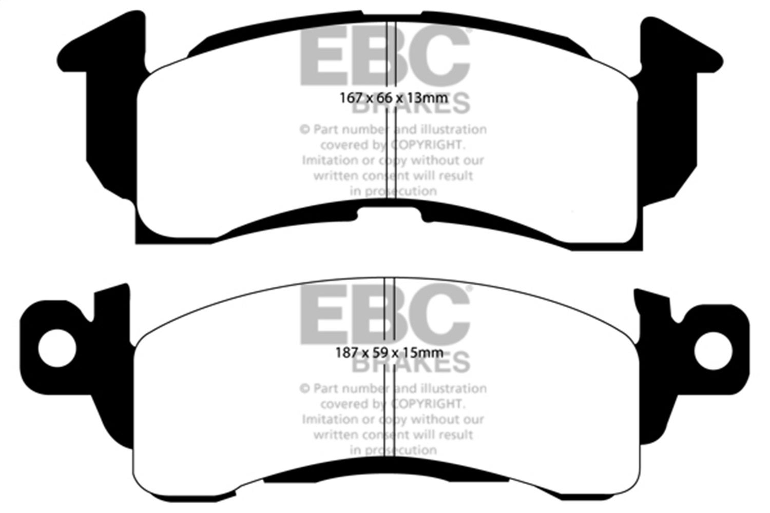 Ebc Brakes Dp61145 6000 Series Greenstuff Truck/Suv Brakes Disc Pads   6000