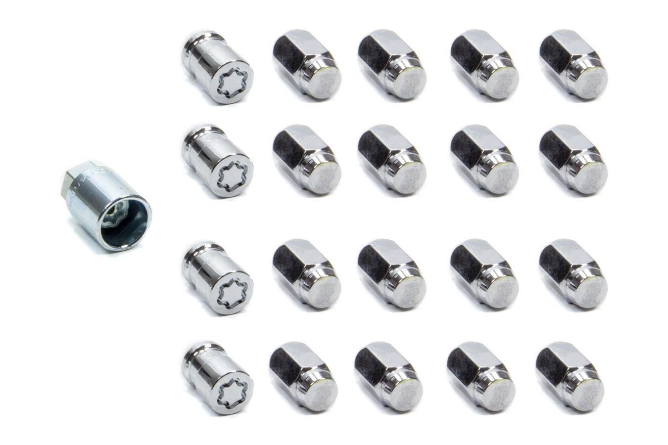 Mcgard 84557 Chrome Cone Seat Wheel Installation Kit (M12 X 1.5 Thread Size) -