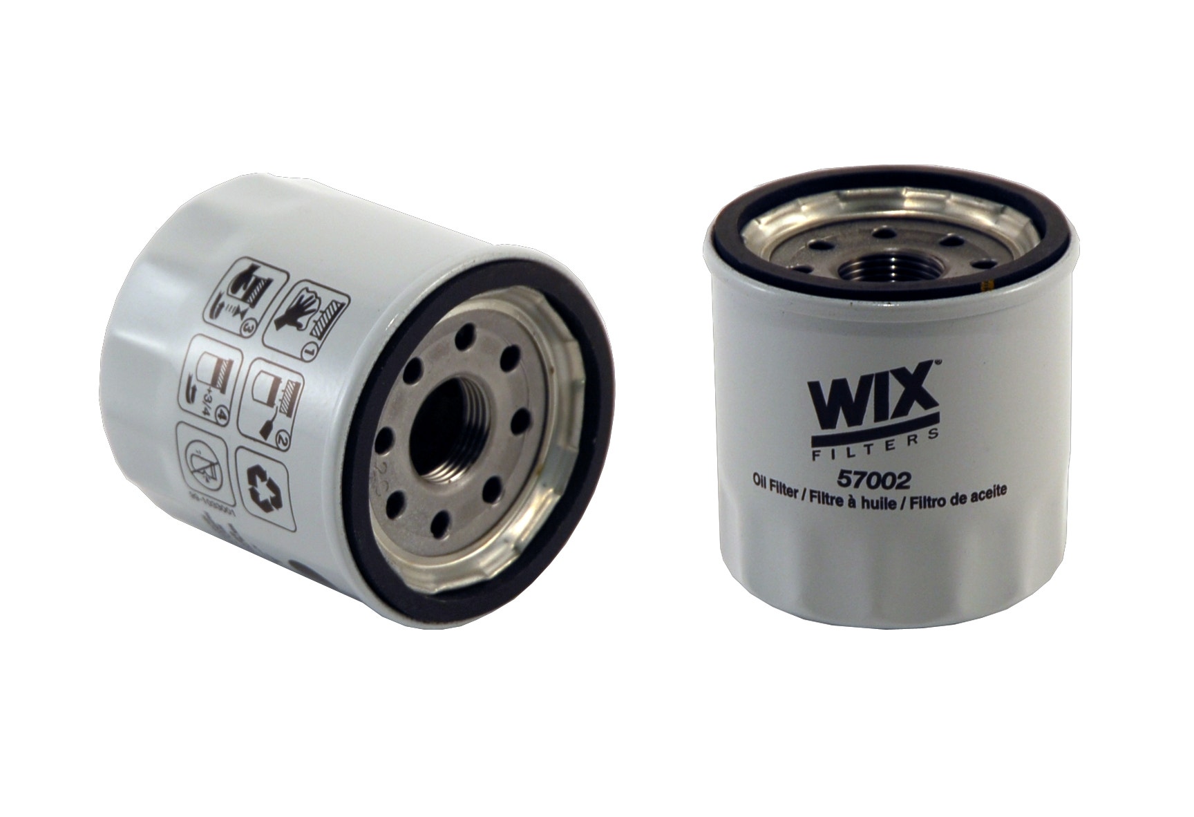 Wix Engine Oil Filter P/N:57002  Filters  Oil Filter; Type - Canister, Color -
