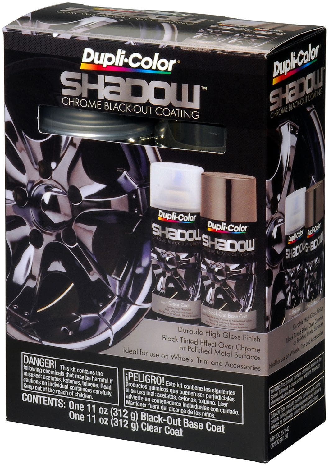Dupli-Color Paint Shd1000 Dupli-Color Shadow Chrome Black-Out Coating Kit  Paint